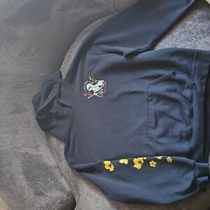 Riot Society Black Hoodie with Geisha Girl Design